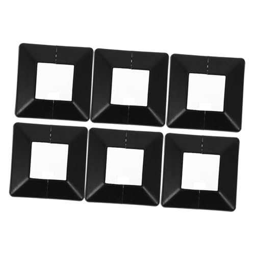 HOMSFOU 6 Stück Teiliges Schwarze Zaunpfostenabdeckungen aus Kunststoff Geteilte Post sockelverkleidung zur Effektiven Verdeckung und Dekoration von Quadratischen Geländerpfosten Einfach HOMSFOU 6 Stück Teiliges Schwarze Zaunpfostenabdeckungen aus Kunststoff Geteilte Post sockelverkleidung zur Effektiven Verdeckung und Dekoration von Quadratischen Geländerpfosten Einfach von HOMSFOU