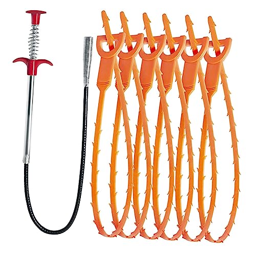 HOMSFOU 6 Stück Teiliges Set von Blockierungs Reinigungs Haken Effektive Toilettenreinigung mit Mehrzahn Haken für Haare und Verstopfungen für Waschbecken Badewannen und Abflüsse HOMSFOU 6 Stück Teiliges Set von Blockierungs Reinigungs Haken Effektive Toilettenreinigung mit Mehrzahn Haken für Haare und Verstopfungen für Waschbecken Badewannen und Abflüsse von HOMSFOU