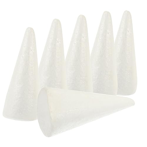HOMSFOU 6stücke Schaumstoffkegel Zum Selbermachen Kegelförmige Schaumstoffe Zum Basteln DIY-bastelkegel Aus Schaumstoffkegel Für Kunst Und Handwerk Tafelaufsatz Und Dekorationskegel von HOMSFOU