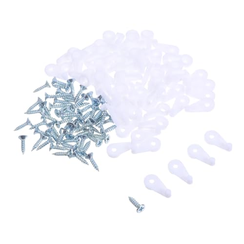 HOMSFOU 60 Stück Teiliges Spiegelclips aus Kunststoff mit Schrauben für Rahmenlose Glas Spiegelfixierung Vielseitig Einsetzbar für Schranktüren Einfache Montage Geeignet für Verschiedene HOMSFOU 60 Stück Teiliges Spiegelclips aus Kunststoff mit Schrauben für Rahmenlose Glas Spiegelfixierung Vielseitig Einsetzbar für Schranktüren Einfache Montage Geeignet für Verschiedene von HOMSFOU