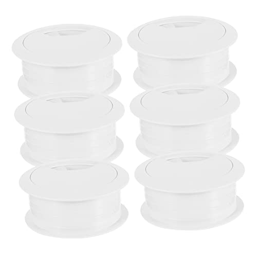 HOMSFOU 6 Stück Schreibtisch-lochabdeckungen Kabellochabdeckungen Für Büro-schreibtischtüllen 50 Mm Draht-Organizer Kabel-Organizer Für Den Schreibtisch von HOMSFOU