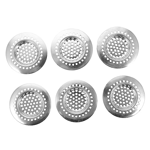 HOMSFOU 6St Edelstahlfilter Kitchen Sink Filter abflußsieb für küchenspüle Badezimmer- Waschbecken Sieb. Siebfilter Wasser Müllsieb für die Spüle Siebfalle Filter Rostfreier Stahl Wanne von HOMSFOU