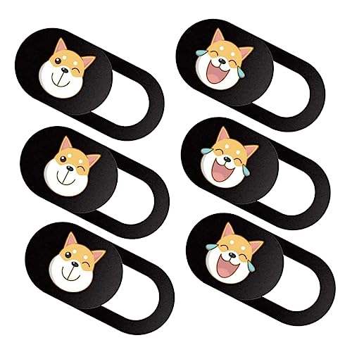 HOMSFOU Computer-abdeckungsfolie 6-teilig Webcam-Abdeckung Für Laptop Sichtschutz Telefon Abs-Material Hundemuster Stilvoll Und Funktional von HOMSFOU