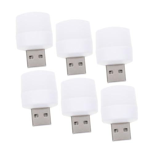 HOMSFOU 6St LED-Nachtlicht geführte Nachtlichter Nachtlampe einstecken USB-Nachtlampe USB-Nachtlicht LED-Lampe Mini Die Glühbirne atmosphärisches Licht reisen Plastik Weiß HOMSFOU 6St LED-Nachtlicht geführte Nachtlichter Nachtlampe einstecken USB-Nachtlampe USB-Nachtlicht LED-Lampe Mini Die Glühbirne atmosphärisches Licht reisen Plastik Weiß von HOMSFOU