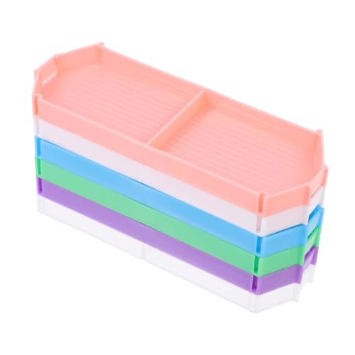 HOMSFOU 6Stücke Diamantbild Perlen Sortierschale Teiliges DIY Aufbewahrungsbox für Rhinestone Zubehör für Basteln und Effektives Management von HOMSFOU