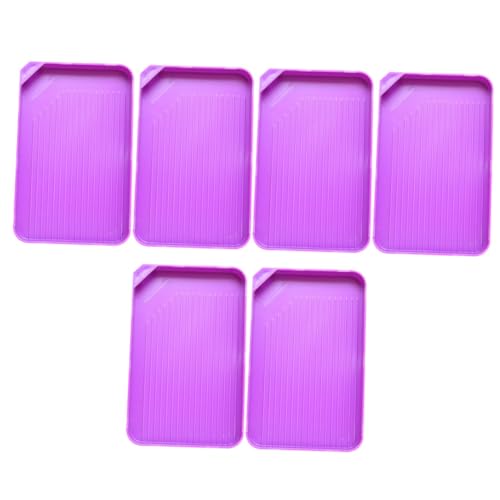 HOMSFOU 6stücke Strass-tablett Perlentablett Strassbrett Perlenbrett Diamanttablett Diamantbrett Perlenbretter Zur Schmuckherstellung Strass-sortiertablett Perlen-sortiertablett von HOMSFOU