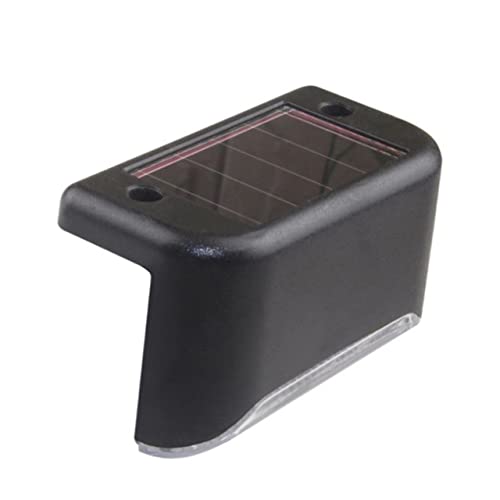 HOMSFOU 6stücke Solar Stufenlichter Led Mit Wasserdichtem Gehäuse Für Außenbereich Beleuchtung Für Treppen Garten Und Wege Schwarz Weiß von HOMSFOU
