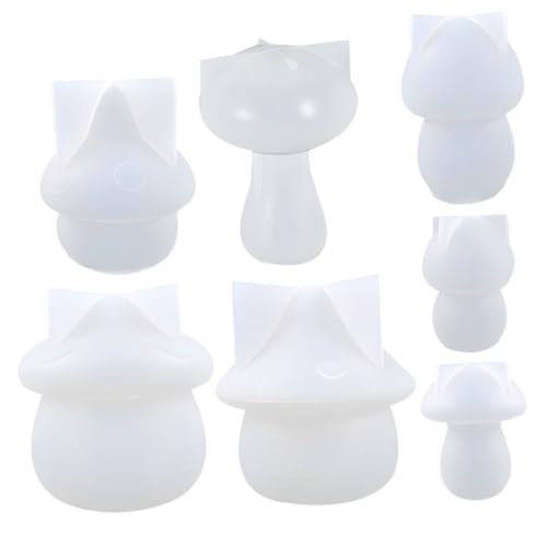 HOMSFOU 7 Stück Teiliges Silikonform Set für Pilz Trinket Tablett Diy Gießform für Dekorative Platten Wiederverwendbare Silikonformen für Basteln und Heimdekoration HOMSFOU 7 Stück Teiliges Silikonform Set für Pilz Trinket Tablett Diy Gießform für Dekorative Platten Wiederverwendbare Silikonformen für Basteln und Heimdekoration von HOMSFOU