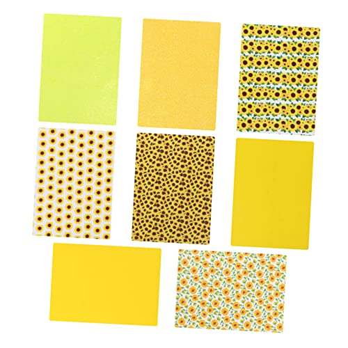 HOMSFOU 8blätter Lederblatt DIY Bastelleder Mit Lederdruck Für Schmuckherstellung Und Kreativprojekte Zum Schneiden Für Ohrringe Und Lederaccessoires von HOMSFOU