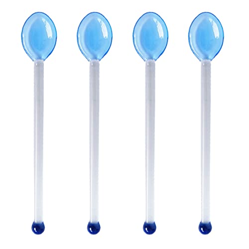 HOMSFOU 8 Stk Glaslöffel Mischlöffel trinken Teelöffel kleine Löffel Kaffeelöffel klare Glasschaufel Dessertlöffel aus Glas Getränke Kuchenlöffel Gewürzglas schmücken Esslöffel von HOMSFOU
