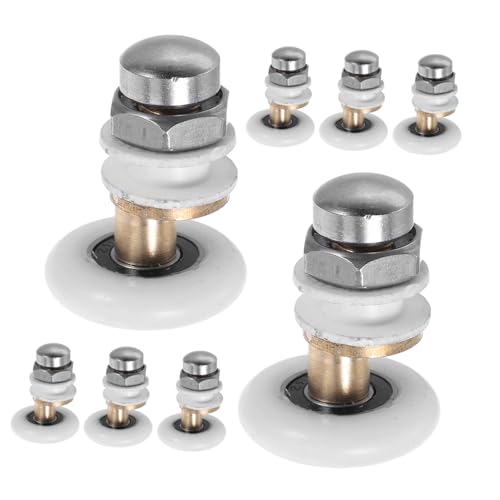 HOMSFOU 8 Stück Duschtür-Schiebereibe für Schiebetüren, Ersatzrollen HOMSFOU 8 Stück Duschtür-Schiebereibe für Schiebetüren, Ersatzrollen von HOMSFOU