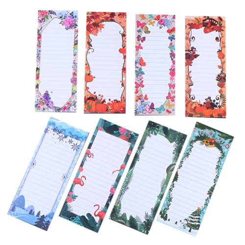 HOMSFOU 8 Stück Magnetische Pflanzen Memo Pads Multifunktionale Notizblätter für Kühlschrank Büro und Schule Leuchtende Farben Einfach zu für Einkaufslisten und Notizen HOMSFOU 8 Stück Magnetische Pflanzen Memo Pads Multifunktionale Notizblätter für Kühlschrank Büro und Schule Leuchtende Farben Einfach zu für Einkaufslisten und Notizen von HOMSFOU