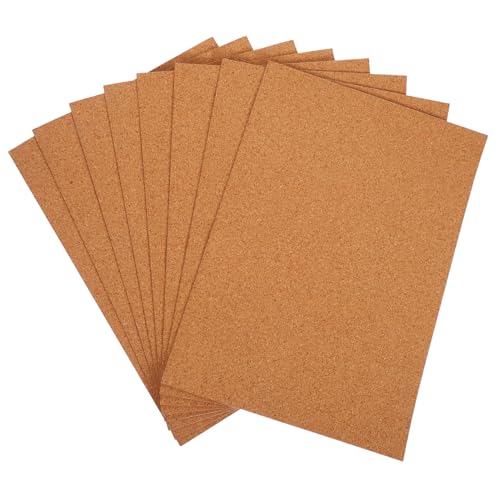 HOMSFOU 8 Stück Selbstklebende Korkpads Selbstklebende Tafel Kork Schälen Und Aufkleben Selbstklebender Kork Braun von HOMSFOU