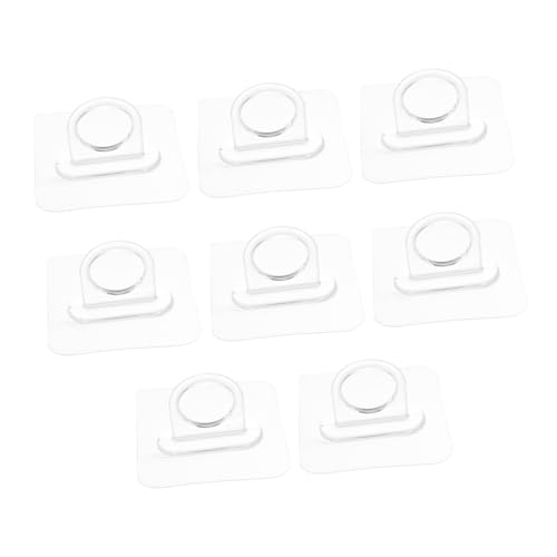 HOMSFOU 8 Stück Selbstklebende Wandhaken für Badezimmer Bohrfreie Montage Multifunktionale Aufbewahrung für Handlotion und Duschgel Transparente Wandhänger ohne Beschädigung Wände HOMSFOU 8 Stück Selbstklebende Wandhaken für Badezimmer Bohrfreie Montage Multifunktionale Aufbewahrung für Handlotion und Duschgel Transparente Wandhänger ohne Beschädigung Wände von HOMSFOU