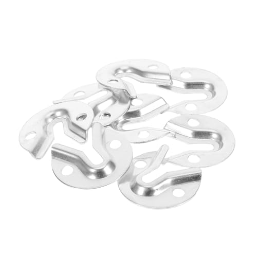 HOMSFOU 8 Stück Teiliges Edelstahl Möbelverbinder mit Verdeckten Spiegelhalterungen Robuste Wandbefestigungsschrauben für Bilderrahmen Minimalistisches Design Einfache Montage Vielseitig von HOMSFOU