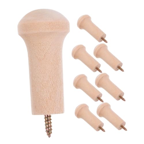 HOMSFOU 8 Stück Teiliges Holz Wandhaken Naturbelassene Türgarderobe Schwere Wandhaken zur Montage Vielseitig für Mäntel Hüte Taschen und Handtücher Schrauben Robust und Installieren HOMSFOU 8 Stück Teiliges Holz Wandhaken Naturbelassene Türgarderobe Schwere Wandhaken zur Montage Vielseitig für Mäntel Hüte Taschen und Handtücher Schrauben Robust und Installieren von HOMSFOU