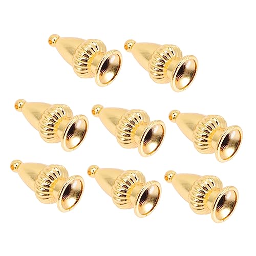 HOMSFOU 8 Stück Teiliges Lampenschirm Finial Dekorative Lichtknöpfe für Tisch und Stehlampe Innengewinde Goldfarbene Lichtschraubkappen für Moderne Beleuchtung HOMSFOU 8 Stück Teiliges Lampenschirm Finial Dekorative Lichtknöpfe für Tisch und Stehlampe Innengewinde Goldfarbene Lichtschraubkappen für Moderne Beleuchtung von HOMSFOU