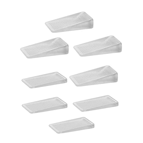 HOMSFOU 8 Stück Teiliges Set Transparente Türkeile Rutschfeste Türstopper für Möbel Verstellbare Unterlegkeile zur Stabilisierung von Tischen Betten und Praktische Haushaltshelfer von HOMSFOU