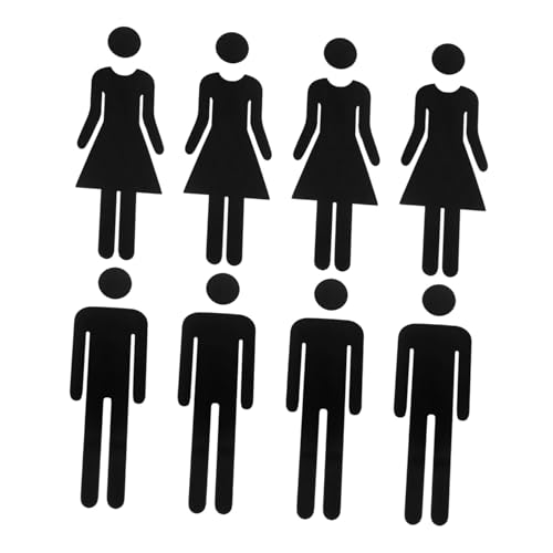HOMSFOU 8 Stück Teiliges Toiletten-schild Selbstklebende Unisex Wc-beschilderung Langlebige Männer Damen Badezimmer Türschilder Moderne Identifikation für Büro und Zuhause HOMSFOU 8 Stück Teiliges Toiletten-schild Selbstklebende Unisex Wc-beschilderung Langlebige Männer Damen Badezimmer Türschilder Moderne Identifikation für Büro und Zuhause von HOMSFOU
