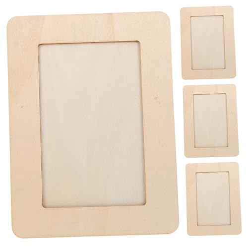 HOMSFOU 8 Stück Teiliges Unlackierte Tisch-holzrahmen für DIY Bastelprojekte Stabile Holz-bilderrahmen für Fotos Natürliche Oberfläche für Kunst Dekoration und Feierlichkeiten von HOMSFOU