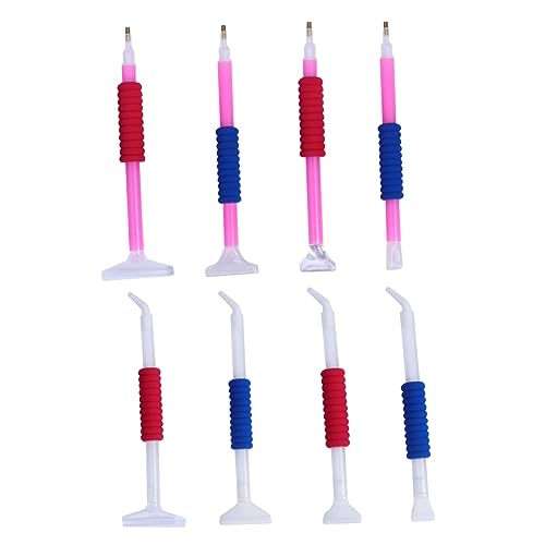 HOMSFOU 8 Stück Teiliges von Gebogenen Diamant Stiftwerkzeugen DIY Zubehör für Diamantstickerei und Zeichnung Ergonomisches Design rutschfest und Komfortabel der Hand von HOMSFOU