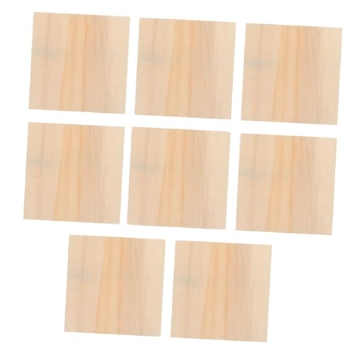 HOMSFOU 8 Stück Unlackierte Holzrahmen Teiliges DIY Bastelset Mittlere Quadratische Holz Bilderrahmen zum Bemalen Blanko Holzrahmen für Bastelprojekte Langlebiges Naturmaterial für von HOMSFOU