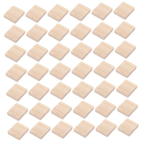 HOMSFOU 800 Stück Natürliche Holzplatten Blanko Holzstücke zum Bemalen und Basteln Leichte DIY Holzfliesen für Kreative Dekoration und Handwerksprojekte zu Hause von HOMSFOU