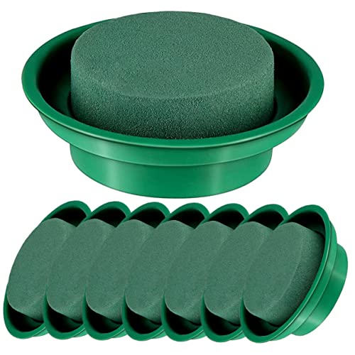 HOMSFOU 8stücke Runde Blumensteckmasse Hohe Wasserabsorptionsfähigkeit Selbst Zuschneidbar Für Frische Und Getrocknete Blumen Für DIY-blumenarrangements Und Floristik von HOMSFOU