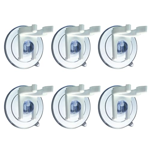 HOMSFOU 8st Led-kerzenlichthalter Kerze Saugnäpfe Klemme Halter Für Saugnäpfe Für Kerzen Kerzenhalter Für Fenster Weihnachtskerzenhalter Dekorative Kerzen Saugnapfhalter Weihnachten Weiß von HOMSFOU