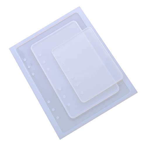 HOMSFOU 9 Stück Teiliges Silikonform Notebook Formen für DIY Resin Kunsthandwerk Transparente Flexible Gießformen für Epoxidharz Buchdekor Wiederverwendbar Einfach Entfernbar für Schmuck von HOMSFOU