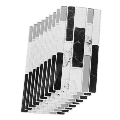 HOMSFOU 9stücke Imitation Marmor Wandfliesenaufkleber Selbstklebend Abnehmbar Für Küche Und Badezimmer Dekorative Fliesensticker HOMSFOU 9stücke Imitation Marmor Wandfliesenaufkleber Selbstklebend Abnehmbar Für Küche Und Badezimmer Dekorative Fliesensticker von HOMSFOU