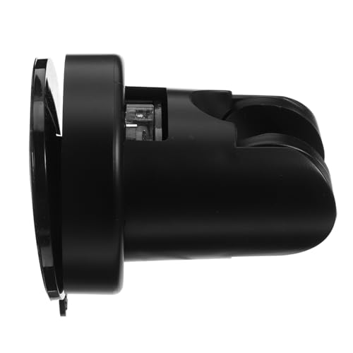 HOMSFOU Abnehmbarer Duschkopfhalter mit Verstellbarem Sprühkopf Starker Saugnapf-halterung für Wand Deckenmontage Wasserbeständiger Kunststoff Bohrfreies Badezimmerzubehör Robust und von HOMSFOU