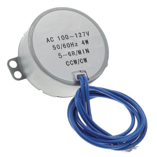 HOMSFOU Ac Synchronmotor Langsamlaufend Cw Ccw Rundwelle Langlebig für Modellbau Weihnachtsdekoration von HOMSFOU