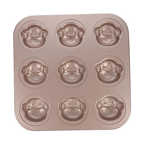 HOMSFOU Kuchenform Tiere Seifenform Muffin-kastenform Muffinform Mit Antihaftbeschichtung Donut-backformen Muffinbleche Mit Antihaftbeschichtung Kohlenstoffstahl Metall 3d Süssigkeit von HOMSFOU