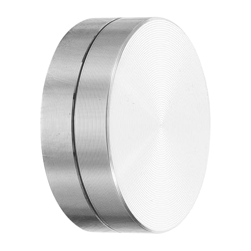 HOMSFOU Aluminiumlegier -Platten -Basis Miniaturen Stand Anzeige Puppe Steht Figur Steht DIY Mini-puppenbasis Kleine Miniaturbasis DIY-Material Silver Aluminiumlegierung von HOMSFOU