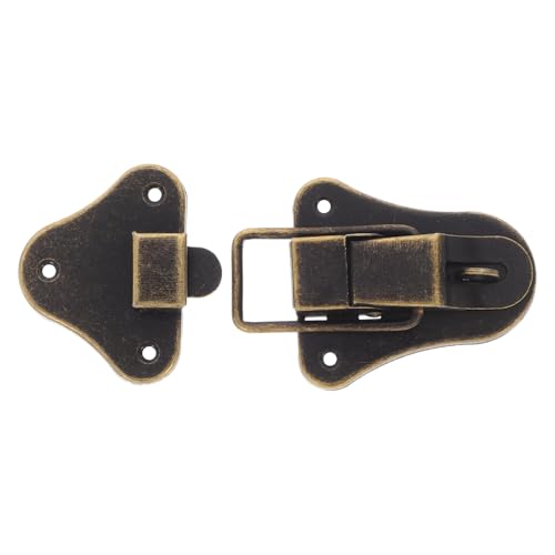 HOMSFOU Antiker Kleines Metallverschluss mit Praktischem Entenschnabel hasp Fester Kistenschloss verschluss für Schmuckkästen Holzkoffer und Vielseitige Verpackungen Bronze HOMSFOU Antiker Kleines Metallverschluss mit Praktischem Entenschnabel hasp Fester Kistenschloss verschluss für Schmuckkästen Holzkoffer und Vielseitige Verpackungen Bronze von HOMSFOU