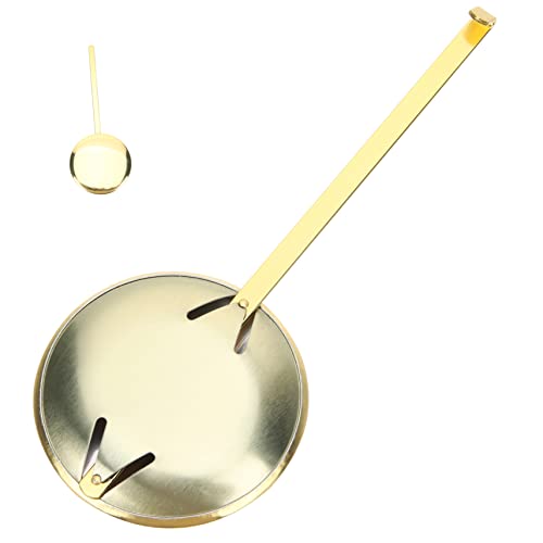 HOMSFOU Ersatz-uhrenpendel Metallpendel Für Wanduhr Uhrenzubehör Hochglanz-Gold Einfache Montage von HOMSFOU