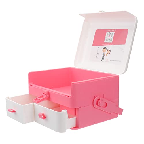 HOMSFOU Babysachen Aufbewahrungsbox Tragbare Organizer Box mit Deckel Große Kapazität für Flaschen und Mehr für Unterwegs Rosa HOMSFOU Babysachen Aufbewahrungsbox Tragbare Organizer Box mit Deckel Große Kapazität für Flaschen und Mehr für Unterwegs Rosa von HOMSFOU