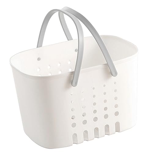 HOMSFOU Badekorb Ablauf-toilettenartikel-organizer Tragbarer Badezimmer- Duschkorb Brotkörbe Für Tisch Kunststoffkorb Mit Tragegriff Dusch-organizer- Handtasche Lagerung Pp von HOMSFOU