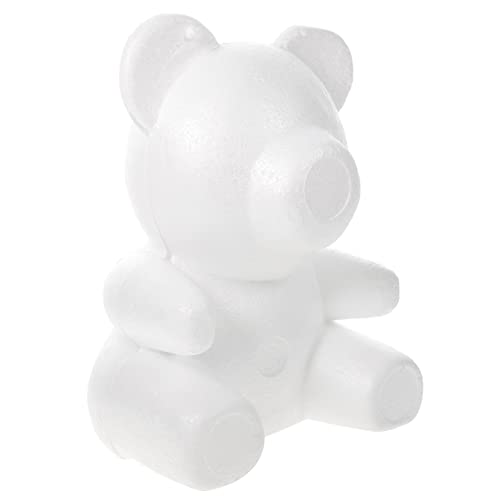 HOMSFOU Süßer Bärenmodell Aus Styropor Für DIY-Dekoration Für Hochzeiten Geschenke Und Partys Bemalbar Und Individuell Gestaltbar Langlebig Und Praktisch von HOMSFOU
