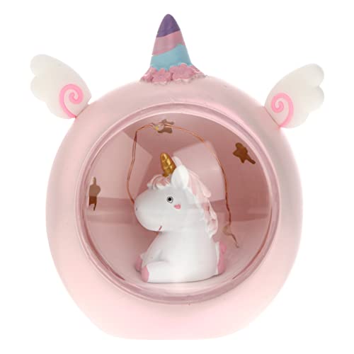 HOMSFOU Batteriebetriebenes Nachtlicht Kinder Nachttischlampe Kinderbett Licht Led-kinderzimmer-nachtlichter Harz-nachtlichtgeschenke Lampe Für Kinderzimmer Schmücken Baby Karikatur von HOMSFOU