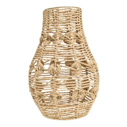 HOMSFOU Chinesischer Stil Hängeleuchte Abdeckung Dekorativer Lampenschirm für Deckenhängelampen, nicht verblassender Rattan-Imitation-Schirm, geeignet für Wohn- und Esszimmerbeleuchtung HOMSFOU Chinesischer Stil Hängeleuchte Abdeckung Dekorativer Lampenschirm für Deckenhängelampen, nicht verblassender Rattan-Imitation-Schirm, geeignet für Wohn- und Esszimmerbeleuchtung von HOMSFOU