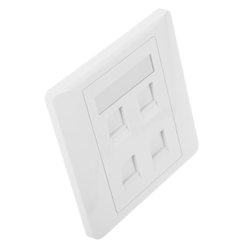 HOMSFOU Computer Socket Panel Wand steckdosen Wall -Ethernet -Steckdose Ethernet-Frontplatte Ethernet-Steckdose Ethernet -Outlet -Cover Home Wall Teller mit Ethernet -Öffnung Abs Weiß von HOMSFOU