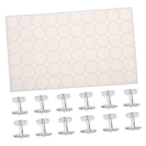 HOMSFOU Cufflinks Silikonform Teiliges Diy Mold für Hemdknöpfe Cufflink Nägel Einfach zu Bedienen für Kreative Bastelprojekte von HOMSFOU