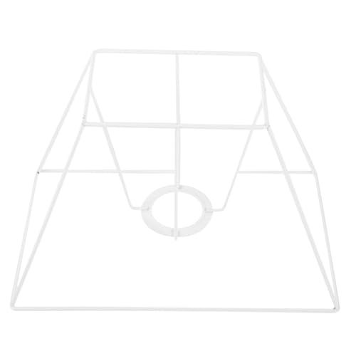 HOMSFOU DIY Metall-Lampenschirm-Rahmenhalterung für Tisch- und Schreibtischlampen, Eisendraht, Lampenschirm-Halter, Mehrzweck, runde und quadratische Beleuchtung, Zubehör für Zuhause, Büro, Dekoration von HOMSFOU