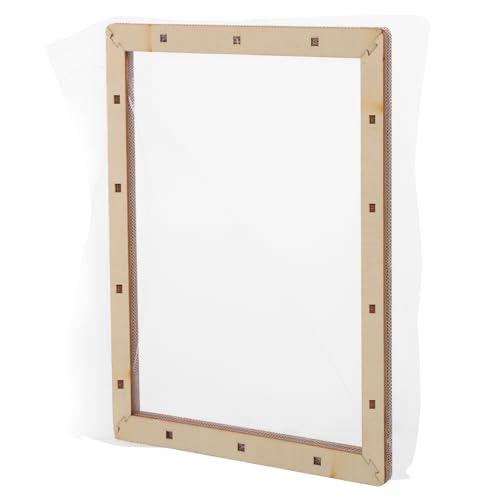 HOMSFOU DIY Papierherstellungsrahmen für Bastelprojekte Traditionelles Papiermachen Netzgewebe für DIY Papierhandwerk und Trocknungsblumen von HOMSFOU