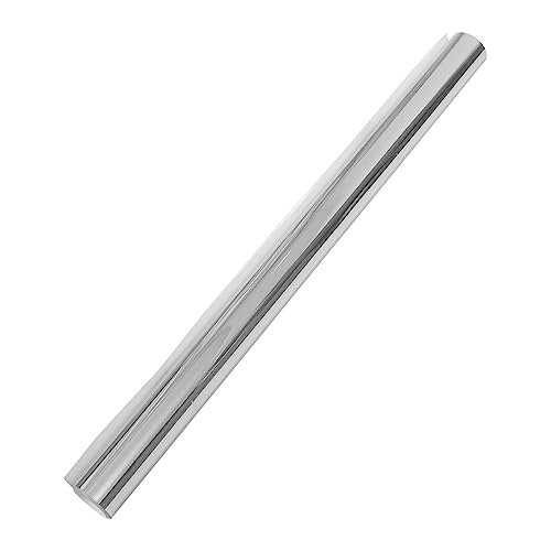HOMSFOU DIY Silber Spiegel Wandaufkleber Selbstklebend Badezimmer Aufkleber Kreative Reflektierende Folie für Home Decor Einfach anzubringen Abnehmbar von HOMSFOU