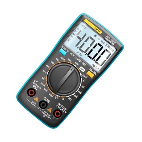 HOMSFOU Digital Multimeter Automatisch Messbereich Voltmeter Ac Dc Widerstand Temperatur Tester Tragbar Robust Ergonomisch mit Großem Display Bpa frei Gehäuse HOMSFOU Digital Multimeter Automatisch Messbereich Voltmeter Ac Dc Widerstand Temperatur Tester Tragbar Robust Ergonomisch mit Großem Display Bpa frei Gehäuse von HOMSFOU