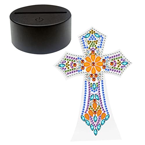 HOMSFOU Diy Rhinestones Tischlampe im Kreuz Design Kreative LED Nachttischlampe für Schlafzimmer Wohnzimmer und Büro Dekorative Beleuchtung für Kreative Freizeitgestaltung HOMSFOU Diy Rhinestones Tischlampe im Kreuz Design Kreative LED Nachttischlampe für Schlafzimmer Wohnzimmer und Büro Dekorative Beleuchtung für Kreative Freizeitgestaltung von HOMSFOU