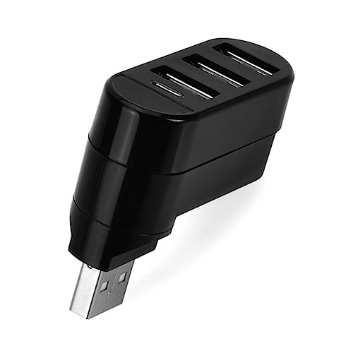 HOMSFOU Drehbarer USB Hub Mit Ports USB Splitter Adapter Kabel Für PC Und Laptop Schwarz Für Datenübertragung Und Aufladung HOMSFOU Drehbarer USB Hub Mit Ports USB Splitter Adapter Kabel Für PC Und Laptop Schwarz Für Datenübertragung Und Aufladung von HOMSFOU